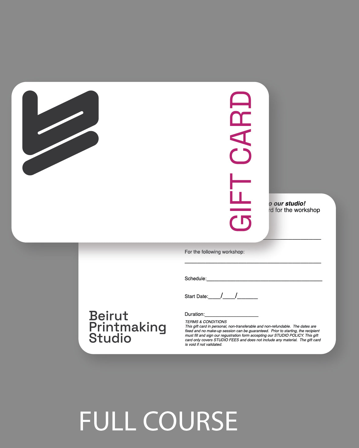 Full Course Gift Card