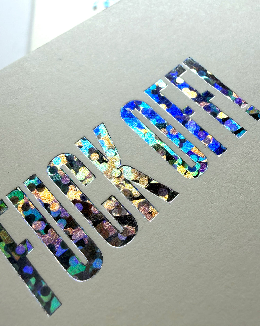 Tarek's "FUCK OFF" cards