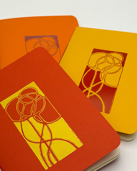 Art Nouveau "Flower" pocket notebook