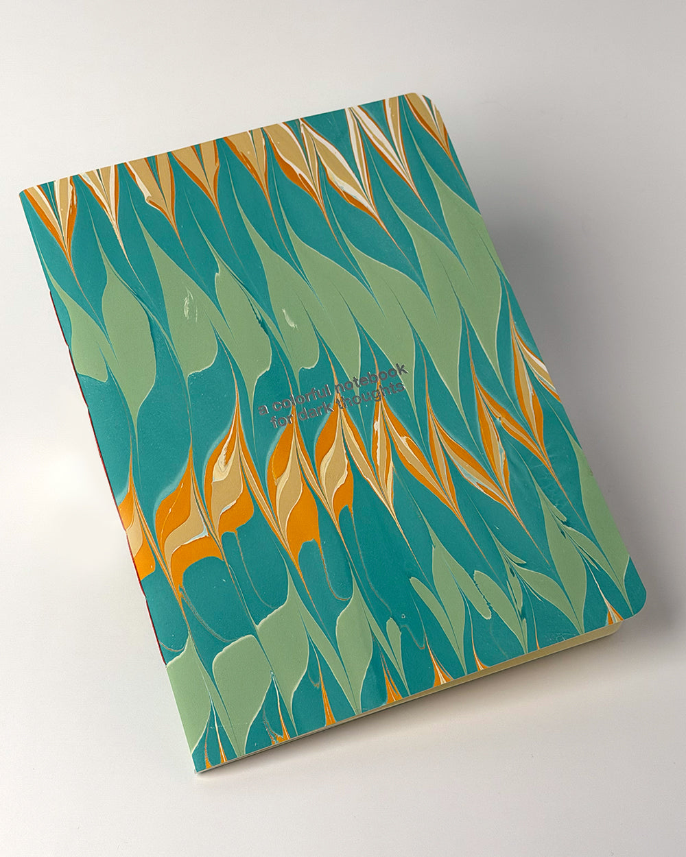 "Colorful notebook for dark thoughts"