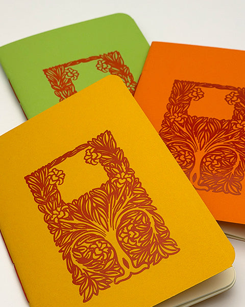 Art Nouveau " Tree" pocket notebook